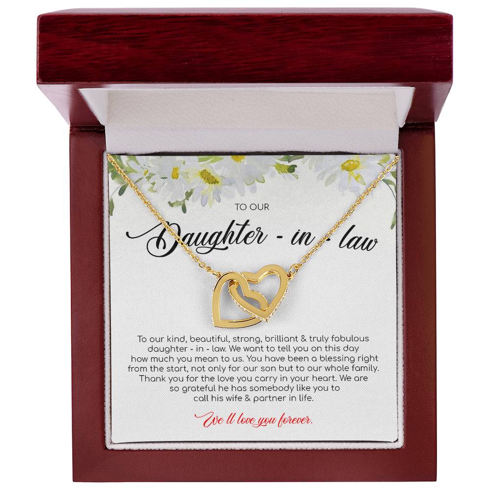 Ou Have Been A Blessing Right From The Start - Interlocking Heart Necklace Interlocking Hearts Necklace