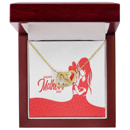 To My Mom Interlocking Hearts Necklace