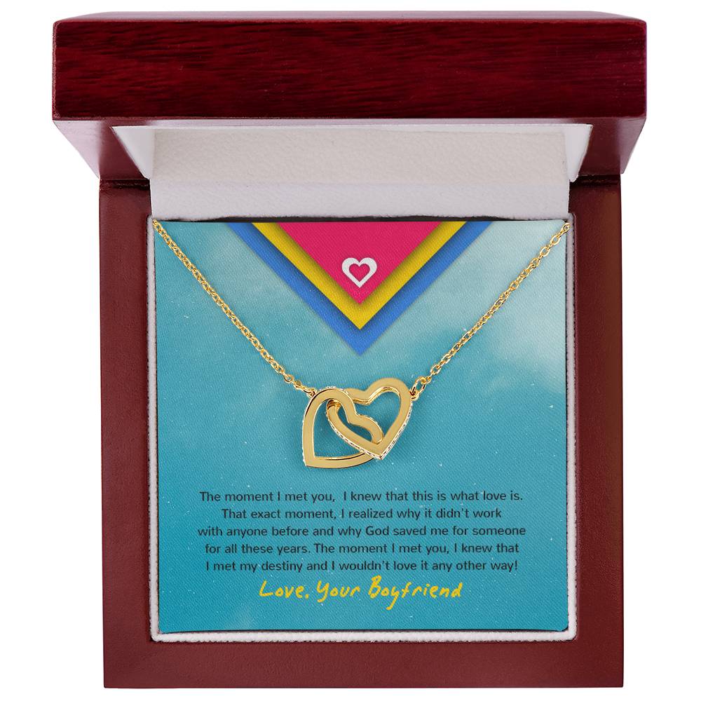 Interlocking Hearts - Moment Necklace For Gf Interlocking Hearts Necklace
