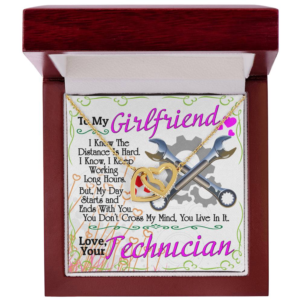 Technician'S Girlfriend - Interlocking Heart Necklace Interlocking Hearts Necklace