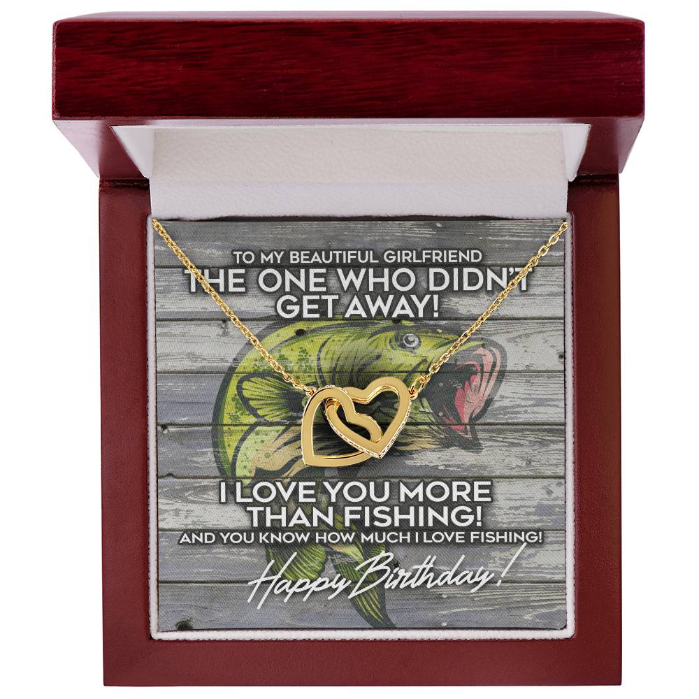 The Girlfriend Who Didn'T Get Away Interlocking Hearts Necklace