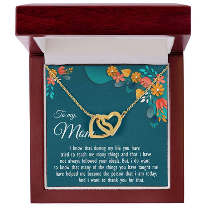 Two Hearts Never-Ending Love Necklace Interlocking Hearts Necklace