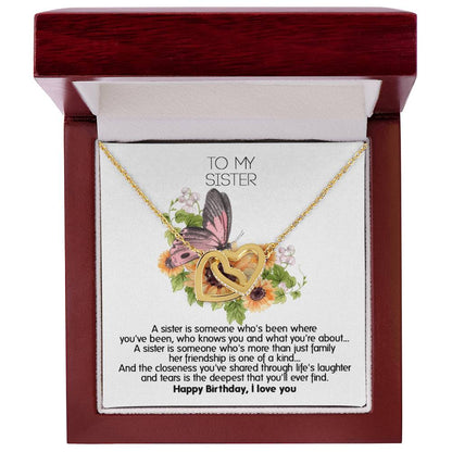 Give This Unique Necklace For Your Sister'S Birthday ! Interlocking Hearts Necklace