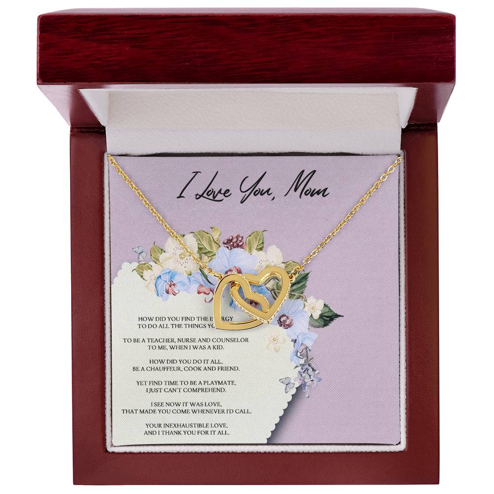 How Did You Do It Interlocking Hearts Necklace