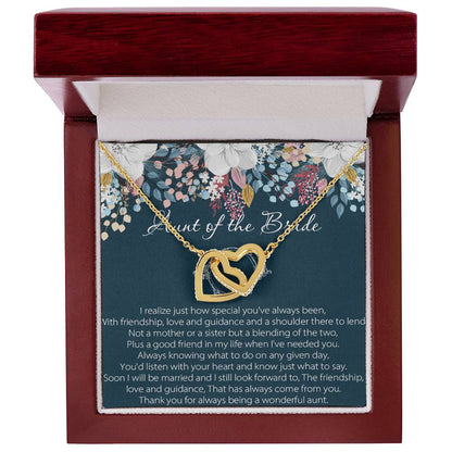 Aunt Of Bride Gift Aunt Of The Bride Necklace Aunt Interlocking Hearts Necklace Wedding Giftaunt Gift For Your Wedding Wedding Gift Aunt