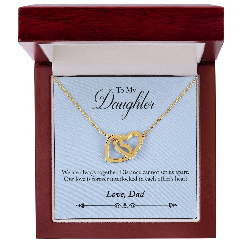 Necklace Of Dad Daughter Interlocking Hearts Interlocking Hearts Necklace