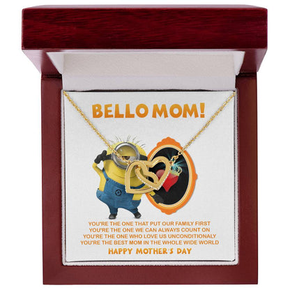 Bello Mom! - Happy Mother'S Day - Tmm17 Interlocking Hearts Necklace