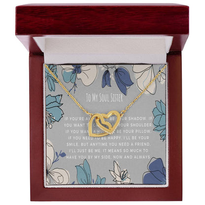 To My Soul Sister Gift Interlocking Hearts Necklace - I Don'T Know What'S Tighter Unbiological Sister Necklace Sister Jewelry Birthday