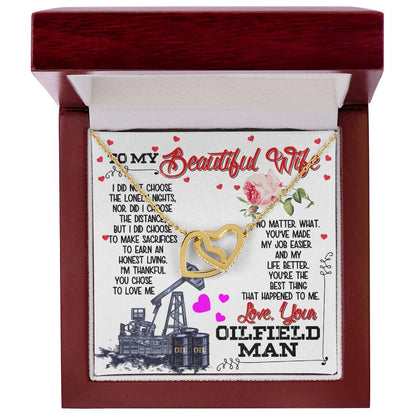 Oilfield Man'S Wife - Interlocking Heart Necklace Interlocking Hearts Necklace