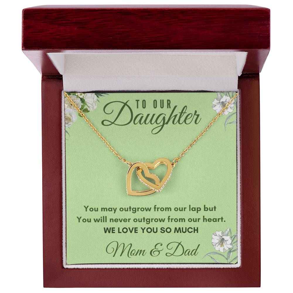 Daughter Interlocking Hearts Necklace