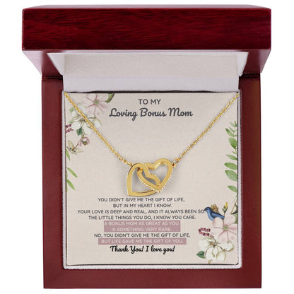 Bonus Mom Gift Of You Interlocking Heart Necklace Interlocking Hearts Necklace