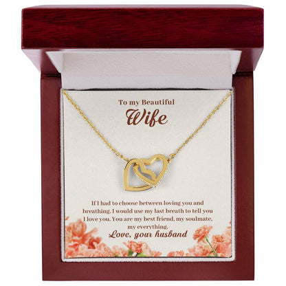 Interlocking Hearts Necklace Anniversary Gift For Wife Gift For Her From Husband Gift For Her Mothers Day Gift Valentines Day Gift Gifts For Wife Christmas Gift