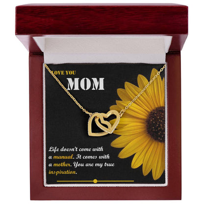 Mother'S Day Gift Interlocking Hearts Necklace