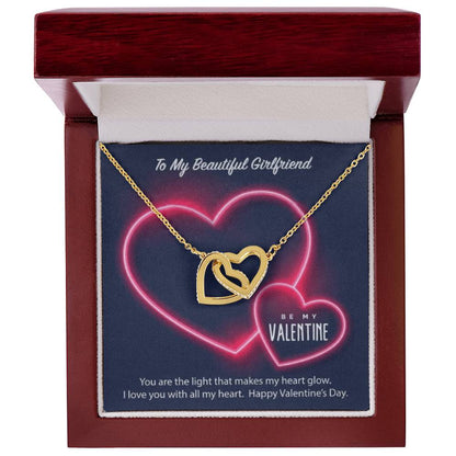 Luxury Hearts Necklace Interlocking Hearts Necklace