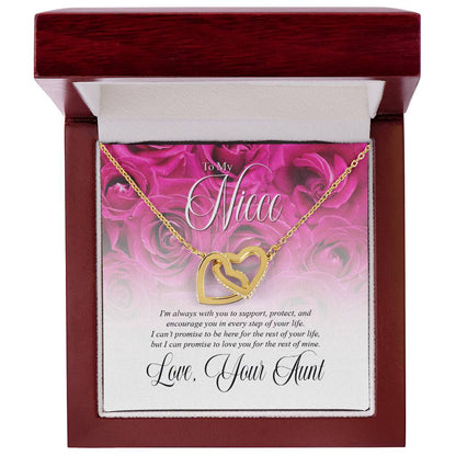 From Your Aunt-Promise To Love You Interlocking Bracelet Interlocking Hearts Necklace