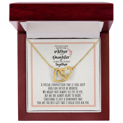 Mother And Daughter Forever Linked Together A Connection That Is Soul Deep Interlocking Hearts Necklace