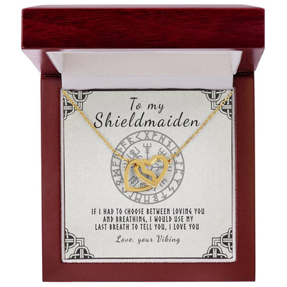 My Shieldmaiden Interlocking Hearts Necklace