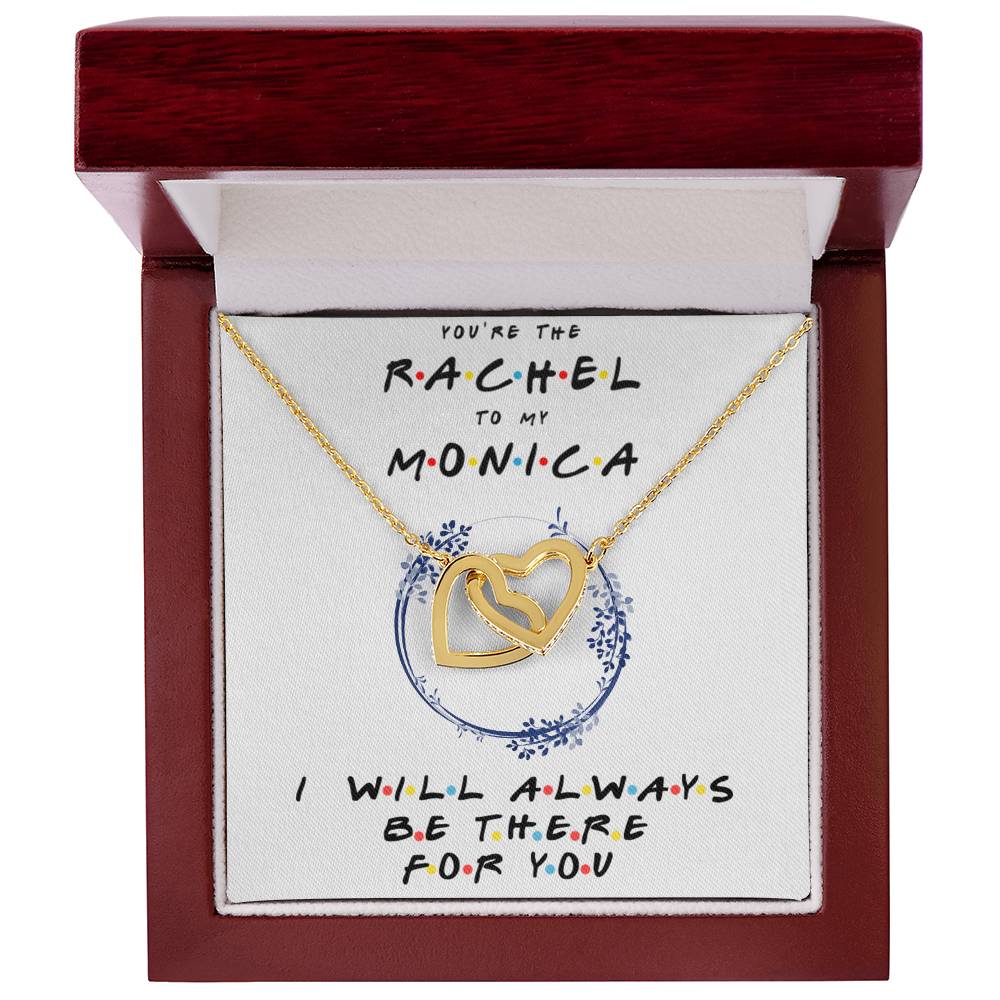 You'Re The Monica To My Phoebe Necklace Gift Bestfriend Birthday Gift Best Friend Gifts Friends Tv Show Necklace Friendship Necklace Interlocking Hearts Necklace