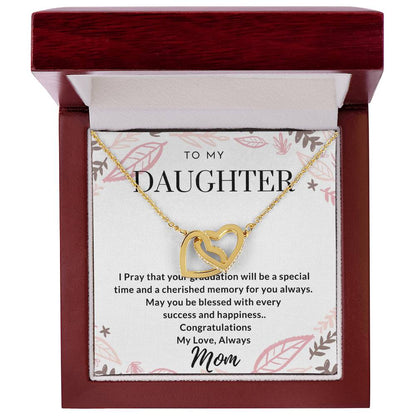 Graduation Gifts For Daughter Interlocking Hearts Necklace