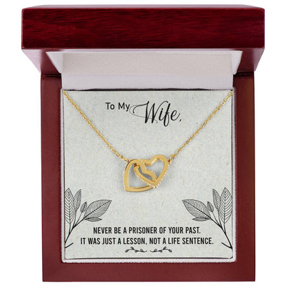 Gift For You My Wife. Interlocking Hearts Necklace
