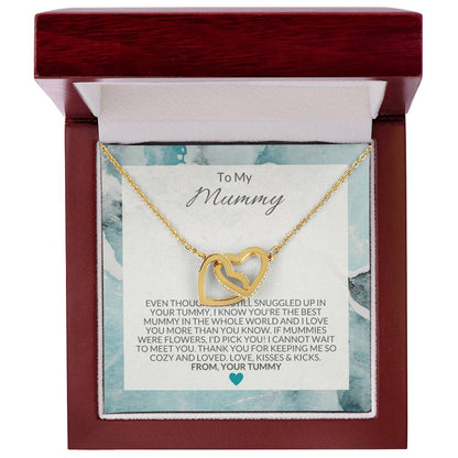 To My Mummy Necklace Interlocking Hearts Necklace