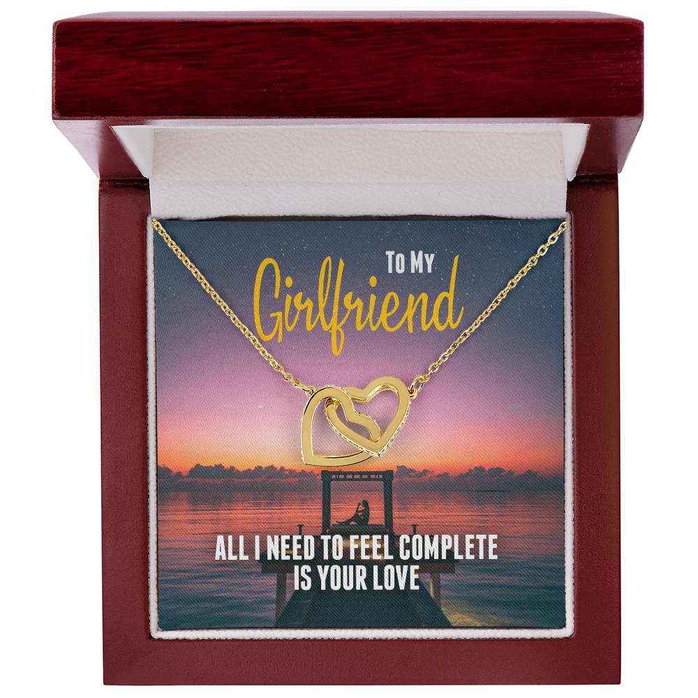 Perfect Gift For Girlfriend - Interlocking Hearts Necklace