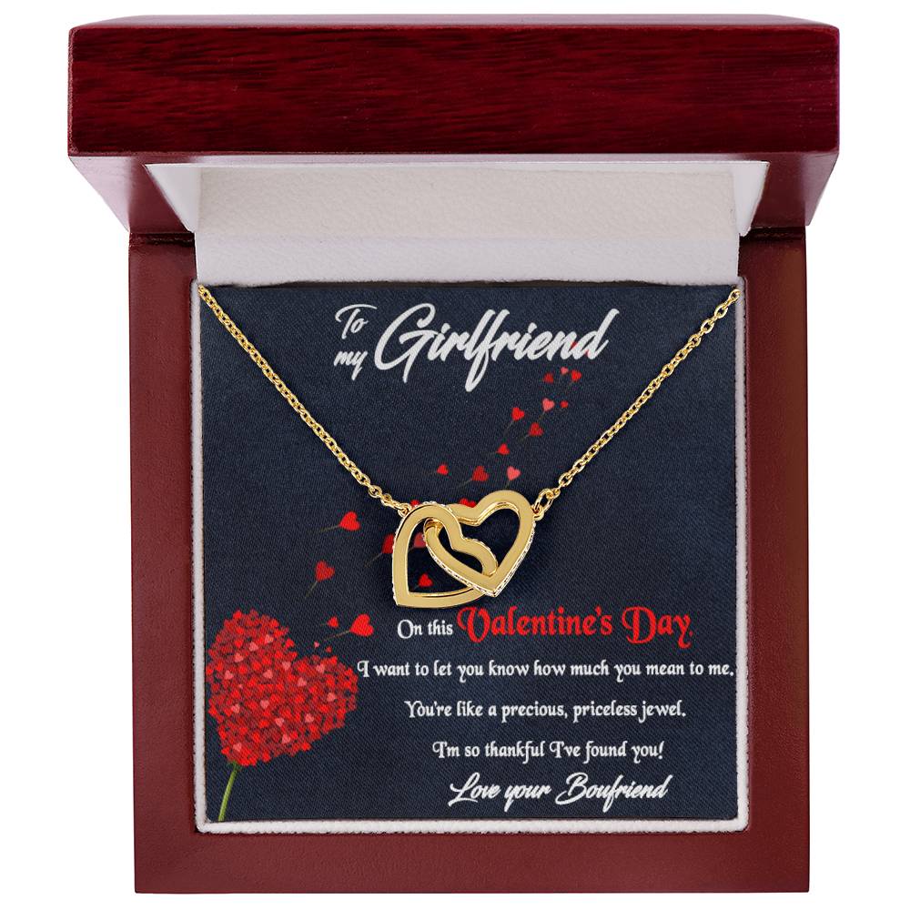 Best Valentine'S Day Gift For Her Interlocking Hearts Necklace