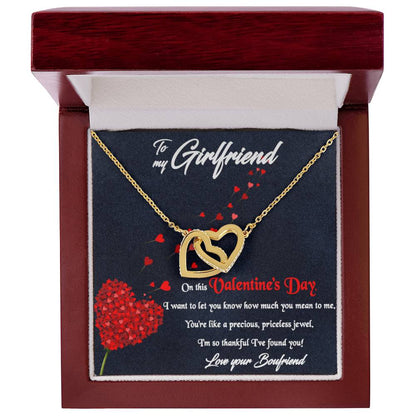 Best Valentine'S Day Gift For Her Interlocking Hearts Necklace