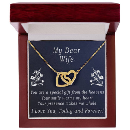 Today & Forever Necklace Interlocking Hearts Necklace