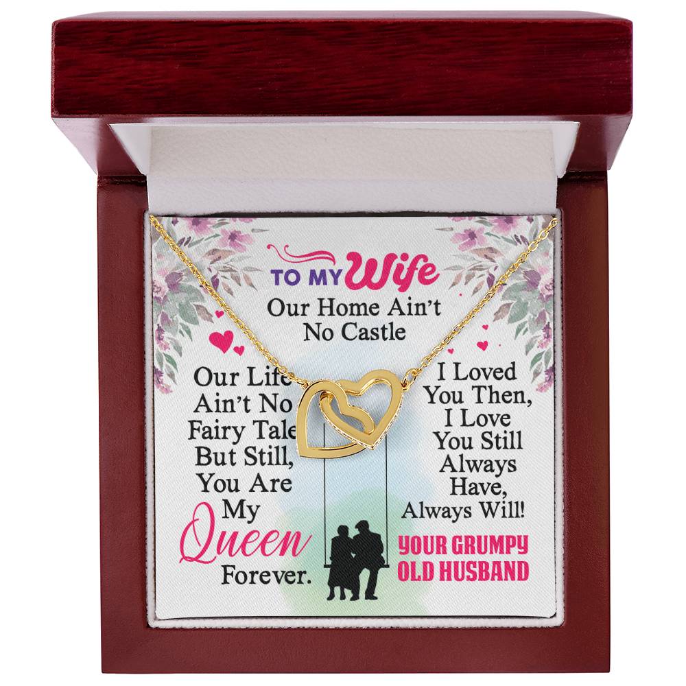 Gift For Wife - Interlocking Heart Necklace Interlocking Hearts Necklace