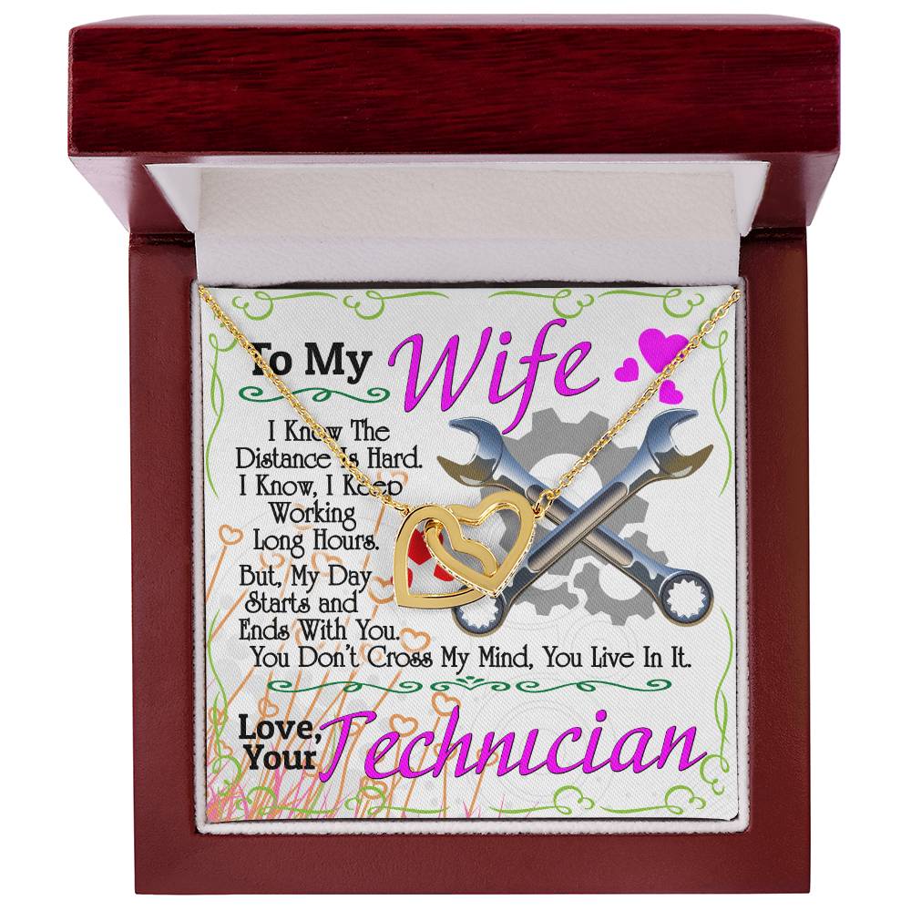 Technician'S Wife - Interlocking Heart Necklace Interlocking Hearts Necklace