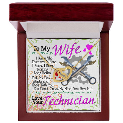 Technician'S Wife - Interlocking Heart Necklace Interlocking Hearts Necklace
