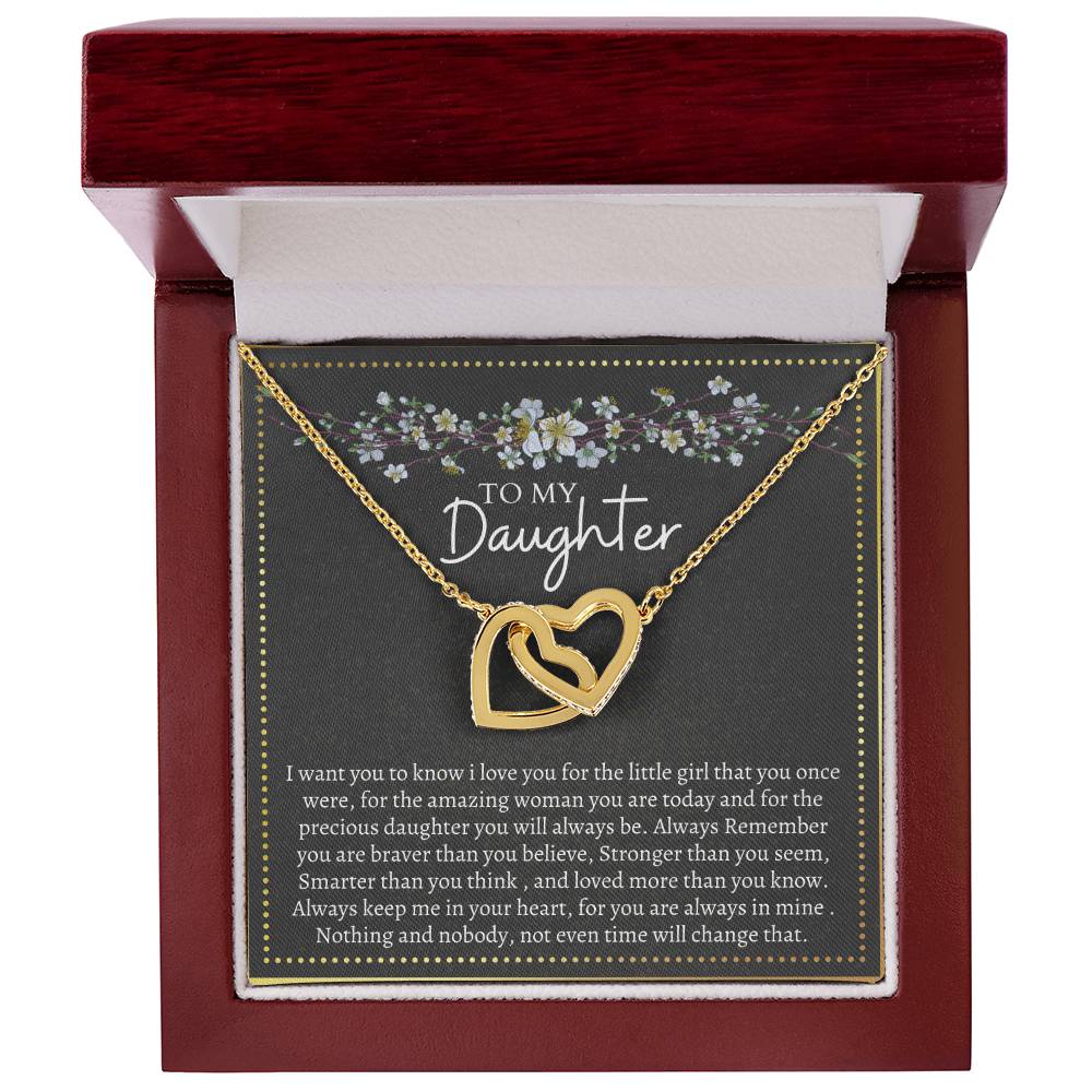 Gift For Daughter Interlocking Interlocking Hearts Necklace