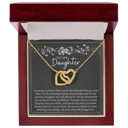 Gift For Daughter Interlocking Interlocking Hearts Necklace