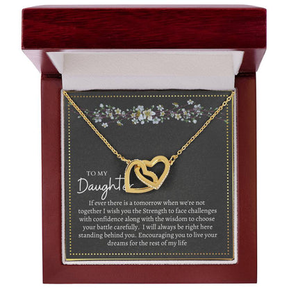 Gift For Daughter Interlocking Hearts Necklace