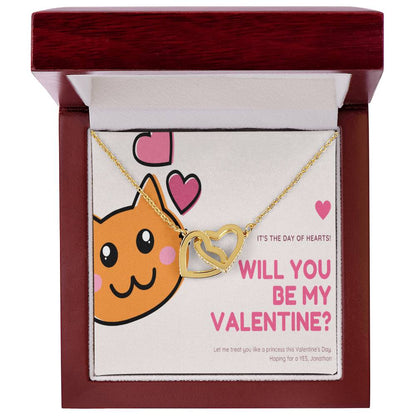 To My Future Wife Interlocking Hearts Necklace