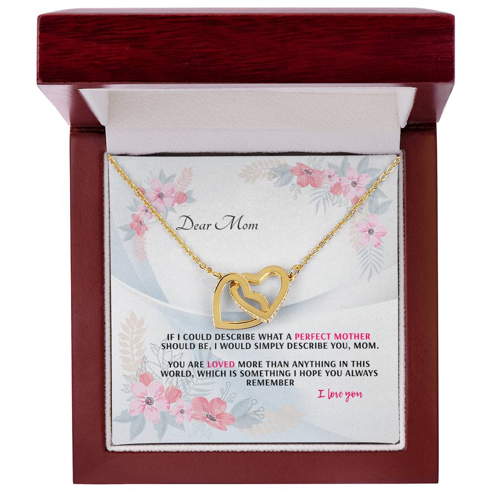 Never-Ending Love Necklace Gift Set For Mom Interlocking Hearts Necklace