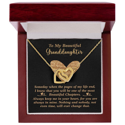 Granddaughter Necklace Interlocking Hearts Necklace