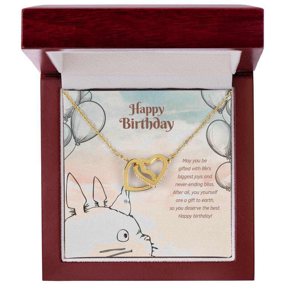 Biggest Joy And Never-Ending Bliss - Interlocking Hearts Necklace