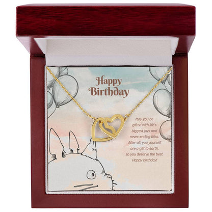 Biggest Joy And Never-Ending Bliss - Interlocking Hearts Necklace