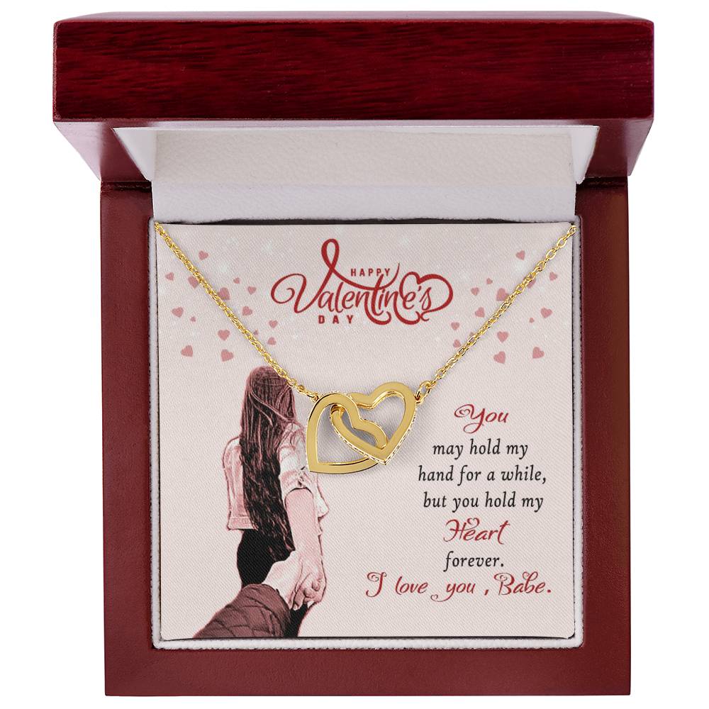 To My Wife Interlocking Hearts Necklace