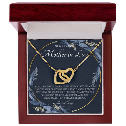 Future Mother In Law Gift Mom In Law Jewelry Mother'S Day Gift For Mother-In-Law Gift For Mother In Law Mother-In-Law Necklace Interlocking Hearts Necklace