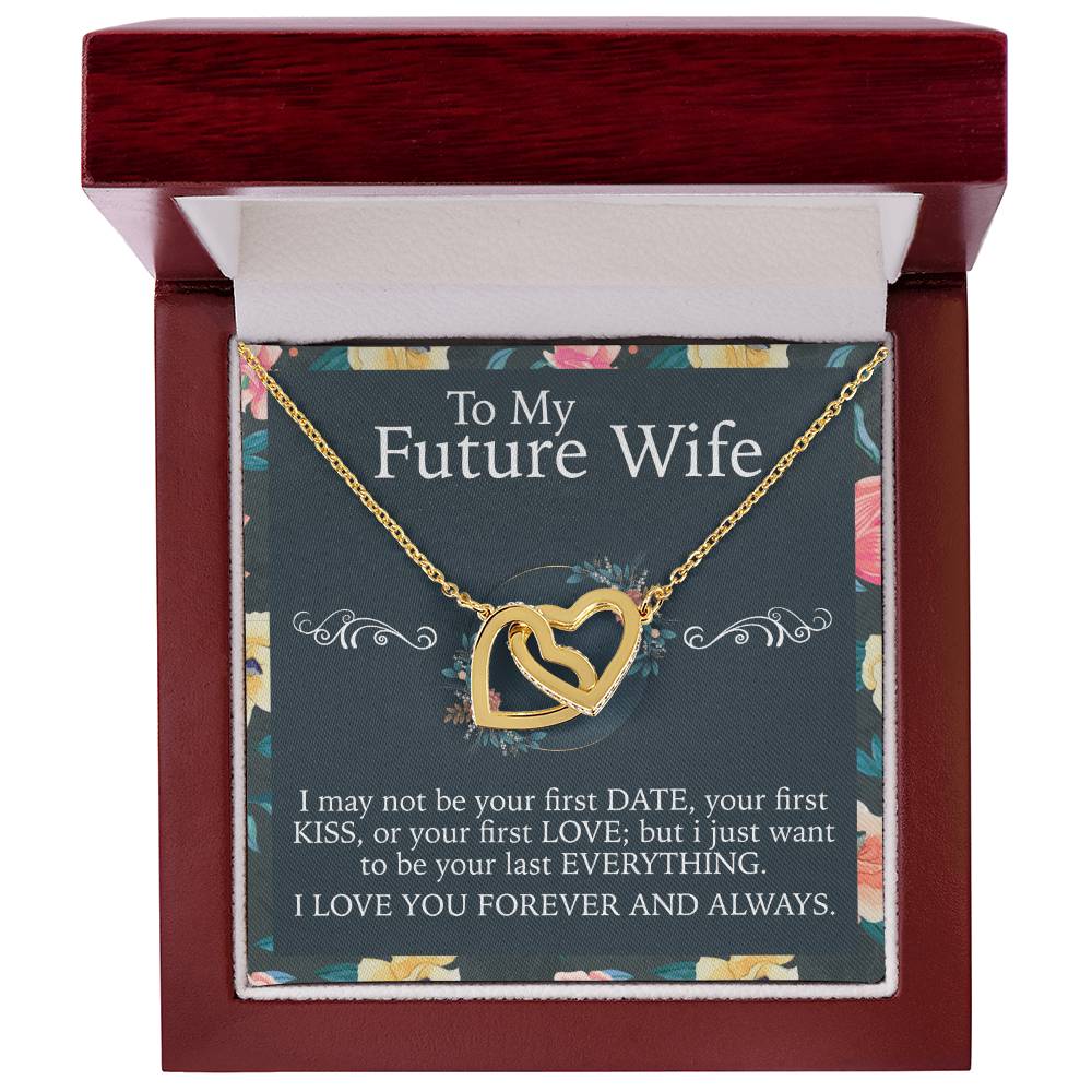 To My Future Wife Necklace Interlocking Hearts Necklace
