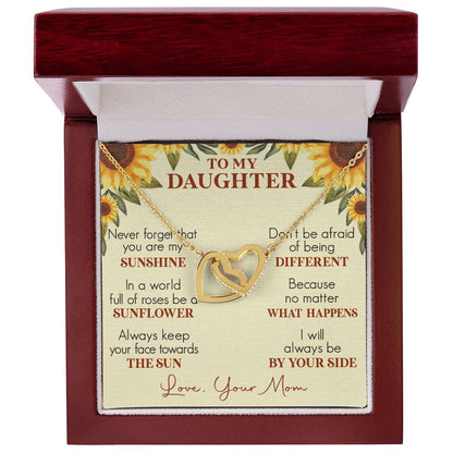 Daughter Interlocking Hearts Necklace