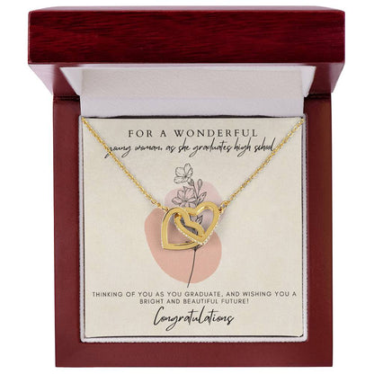 High School Graduation Interlocking Hearts Interlocking Hearts Necklace