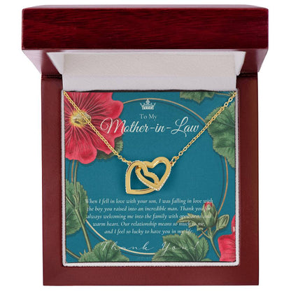 Mother In Law Gift Mom In Law Jewelry Mother'S Day Gift For Mother-In-Law Gift For Mother In Law Mother-In-Law Necklace Interlocking Hearts Necklace