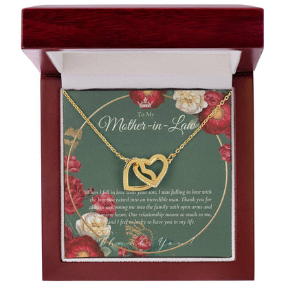Mother In Law Gift Mom In Law Jewelry Mother'S Day Gift For Mother-In-Law Gift For Mother In Law Mother-In-Law Necklace Interlocking Hearts Necklace