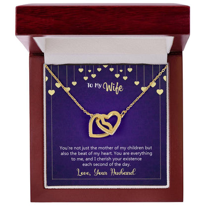 Interlocking Hearts Necklace Happy Anniversary You'Re Not Just The Mother Of My Children