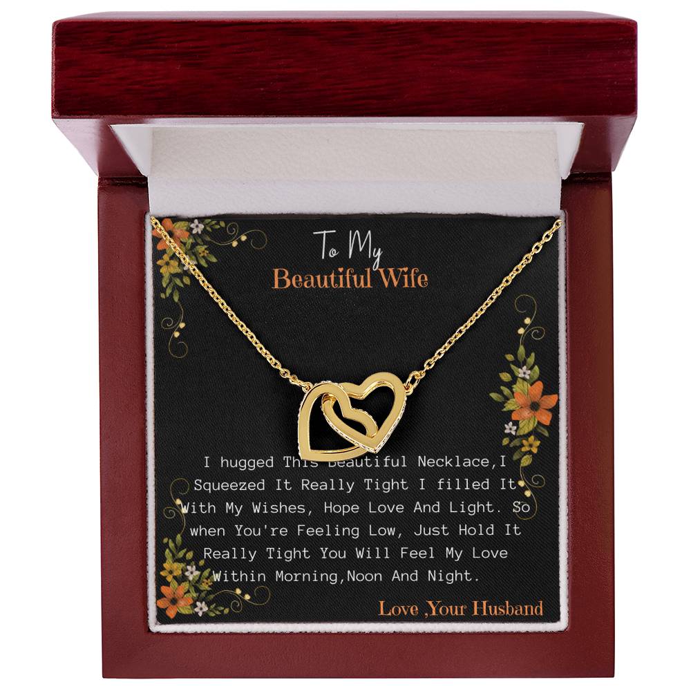 NE93E7~1 Interlocking Hearts Necklace