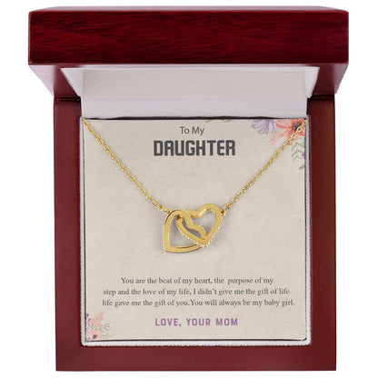 Gift For Daughter From Mom Daughter Mother Necklace Daughter Gift From Mom To My Daughter Daughters Birthday Unique Grown Up Daughter Interlocking Hearts Necklace